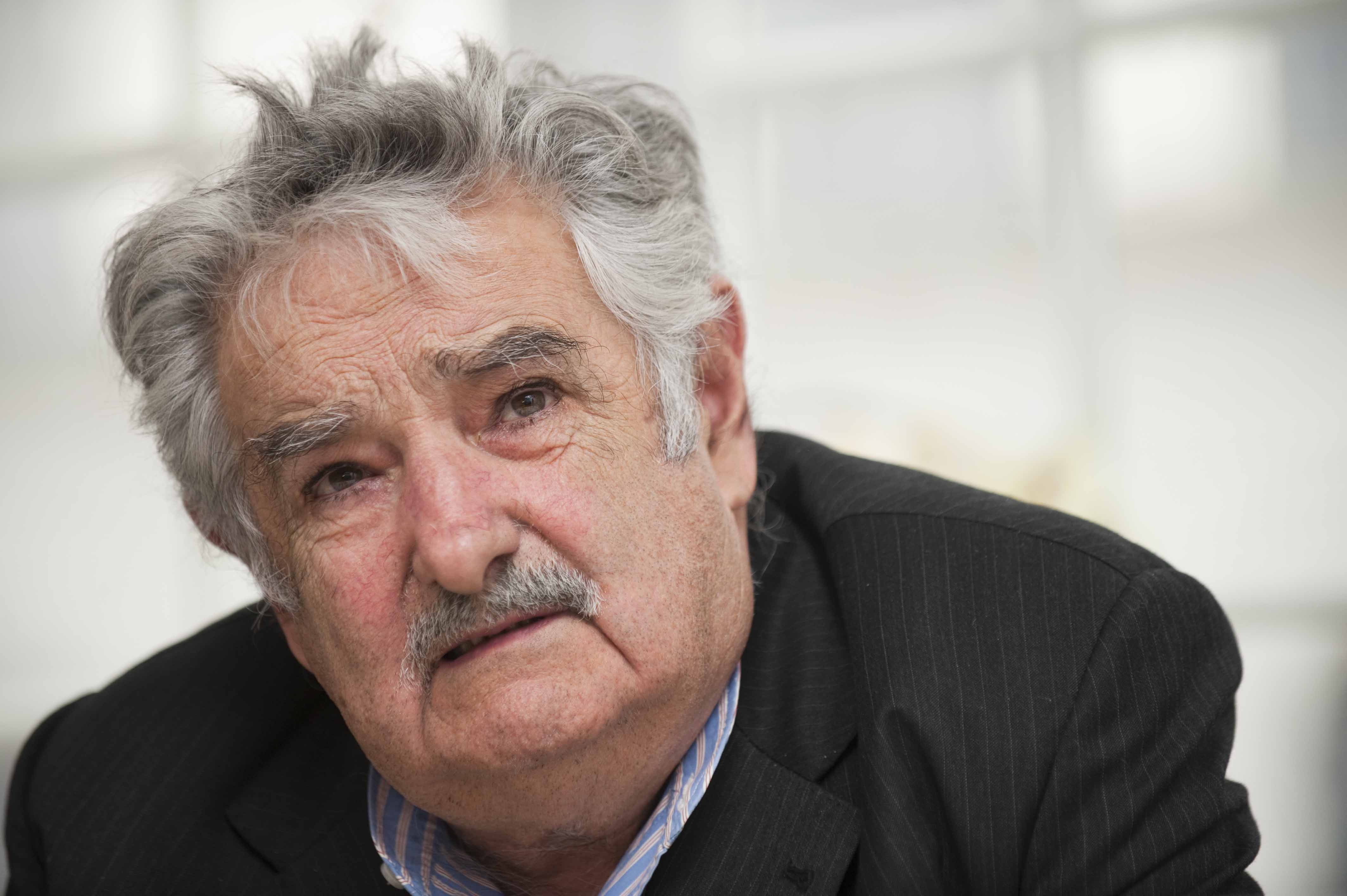 Uruguayan President Jose Mujica speaks d
