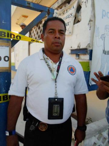 Subdirector Operativo de Protección Civil, Lucio Salvador Arguea.