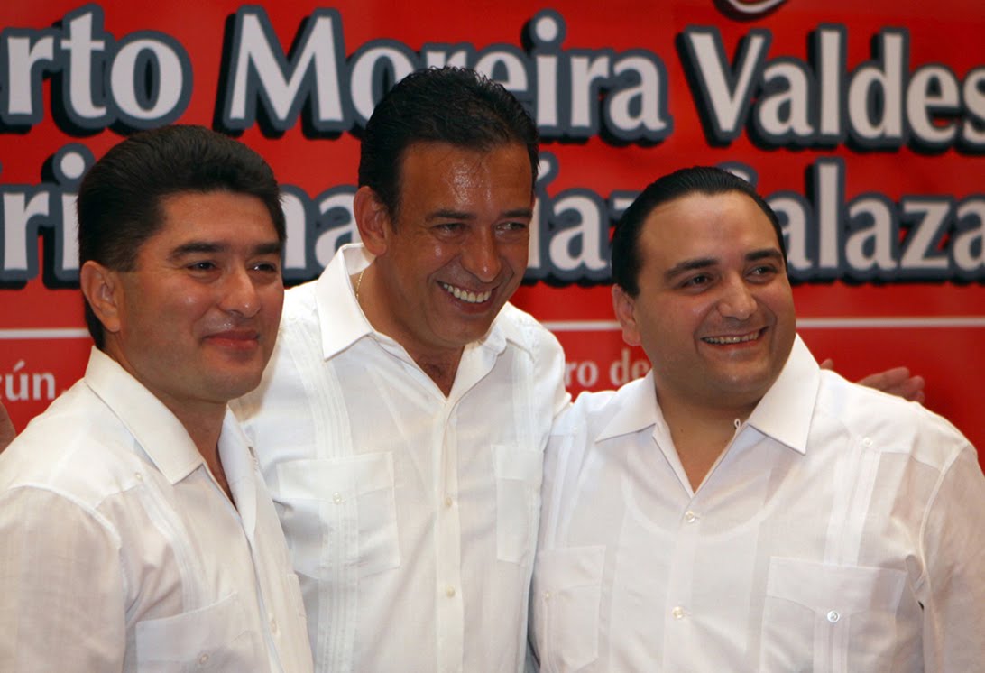 Félix González, Humberto Moreira y Roberto Borge.