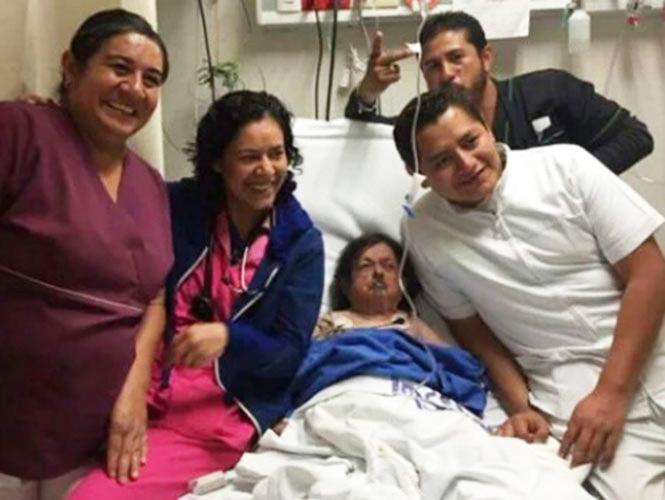 La polémica foto de Margarito Esparza en el hospital, antes de morir.