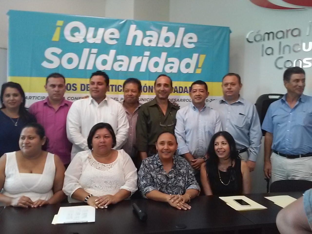 Rueda de prensa de Cristina Torres, alcaldesa electa de Solidaridad.