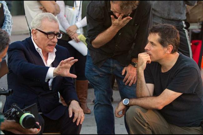 Martin Scorsese, junto al cinefógrafo Rodrigo Prieto, durante una de sus colaboraciones.