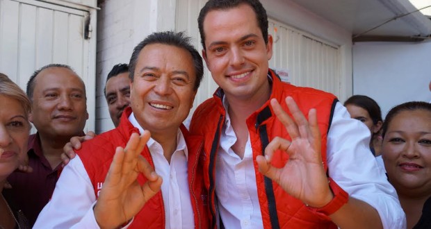 Camacho Quiroz con Paul Ospital.