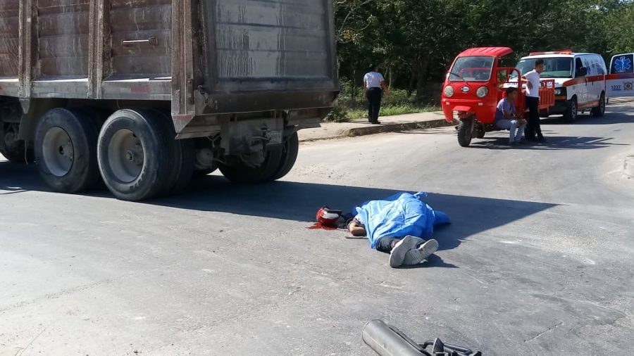 motociclista fallece en el fraccionamiento Américas II de Chetumal