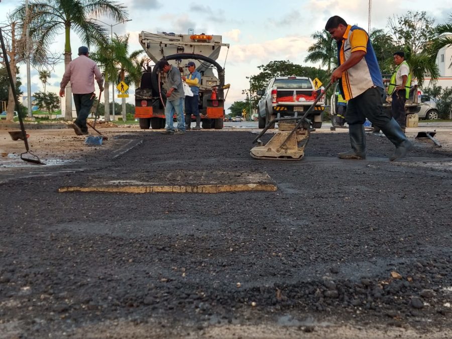 Concluyen labores de reparación en socavón de Arco Vial en Playa del Carmen