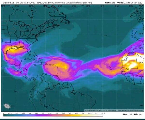 Próximo arribo del polvo del Sahara impediría huracanes en el Caribe