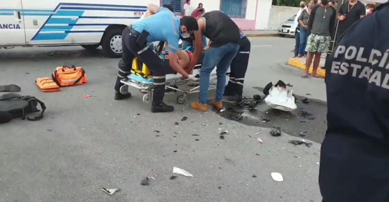 ACCIDENTE EN COZUMEL: Motociclista queda grave, tras ser chocado por hijo  de ex funcionario Javier Zetina González - Noticaribe