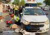 Brutal choque deja a una pareja de motociclistas lesionada de gravedad en Playa del Carmen