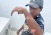 Hombre sufre descarga eléctrica al pintar en una refaccionaria en Chetumal