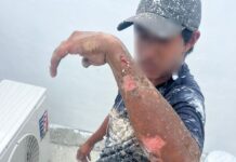 Hombre sufre descarga eléctrica al pintar en una refaccionaria en Chetumal