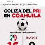 GOLEAN A MORENA EN COAHUILA: PREP perfila triunfo total del PRI; mantendría control absoluto del Congreso