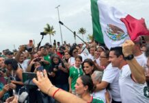Disfruta Mara Lezama el partido inaugural del Mundial desde el Malecón Tajamar