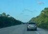 Van de la UNTRAC sufre aparatosa volcadura en el tramo Felipe Carrillo Puerto-Tulum