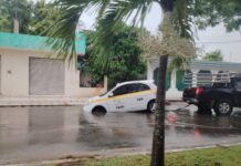 Afectan lluvias a Chetumal por paso de sistema de baja presión; padecen fallas de energia eléctrica colonias de la ciudad