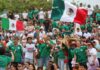 Festejan aficionados victoria de México en los Fut Fest