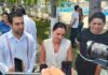 Niega Ana Patricia Peralta haber descartado inscripción; aún lo valora; alcaldesa de Cancún festeja su cumpleaños junto a Eugenio Segura