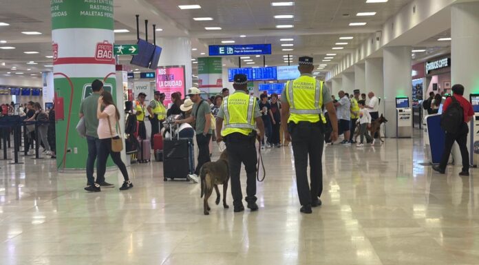 Incauta Guardia Nacional más de 12 kilos de presunta cocaína en el Aeropuerto de Cancún