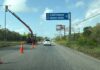 Arreglo de luminarias en carretera 307 de Cancún a Puerto Morelos causa tránsito lento