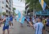 Euforia argentina en el centro de Playa del Carmen por la final del Mundial