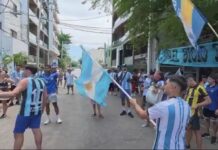 Euforia argentina en el centro de Playa del Carmen por la final del Mundial