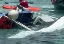 MENUDO SUSTO: Se hunde embarcación de tours turísticos en Cozumel, por aparente sobrecupo
