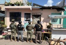 Siete detenidos y droga asegurada, saldo de cateo en la 28 de Julio de Playa del Carmen