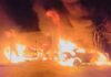 Juego con un encendedor habría provocado incendio de un taller mecánico en Cancún