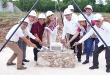 Colocan la primera piedra del Hospital Integral de José María Morelos