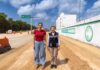 Supervisa Estefanía Mercado obras de repavimentación en puente vehicular y la avenida Flor de Ciruelo