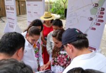 Mara Lezama da la bienvenida a Claudia Sheinbaum durante gira de trabajo en Quintana Roo