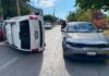 Automovilista alcoholizado choca contra tres coches en Cancún