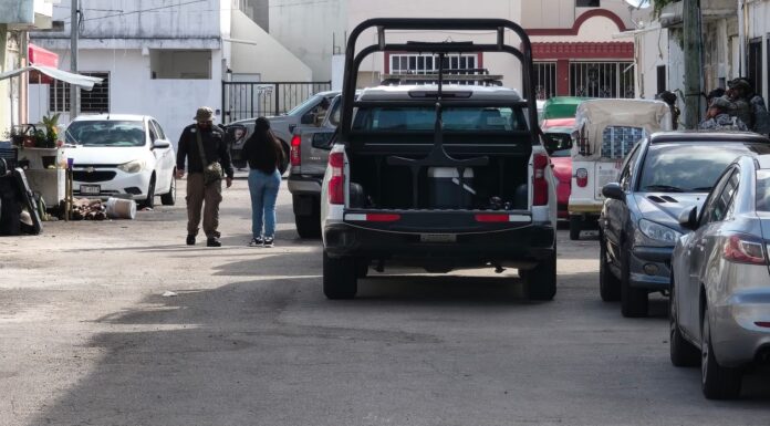 Catea FGR vivienda en la colonia Nueva Creación en Playa del Carmen con apoyo del Ejército Mexicano