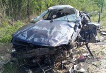 Choque frontal en la carretera 307 deja dos lesionados a la altura de Paamul