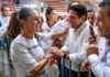 Renán Sánchez Tajonar acompaña a la presidenta Claudia Sheinbaum en su gira por Quintana Roo